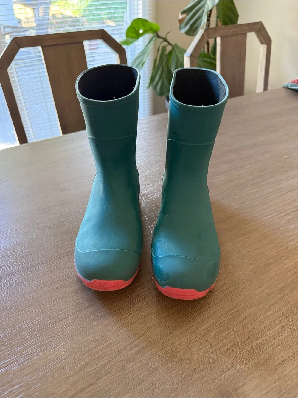 Bogs Teal Kids Rain & Snow Boots with Pink Soles